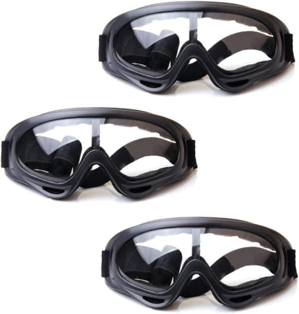 Utomhusskyddsglasögon (transparenta linser) - 3-pack för utomhusbruk