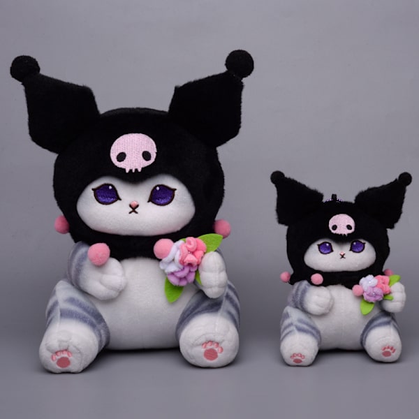 Mub- New Design Shark Cat Sanrio Joint Ugly Fish Kuromi My Melody Cinnamon Plush Toy Doll Keychain Gift 4 20cm