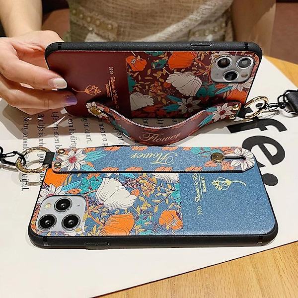 Applicera på vackert case för Iphone 11 12 13 14 Pro Max 12mini Se 2020 7 8 Plus X Xs Max Soft Phone Holder Case Cover Mobiltelefon C