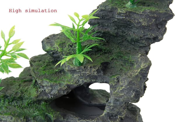 Miniatyr akvarium Mountain View sten ornament, bryotree CAVE LA
