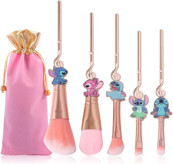 ##/[5 st] Sminkborste Set, Presentera Kosmetiska Borstar för Puder Ögon##/