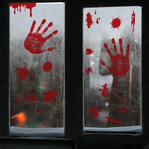 Halloween fönsterdekaler - Avtagbara dekaler