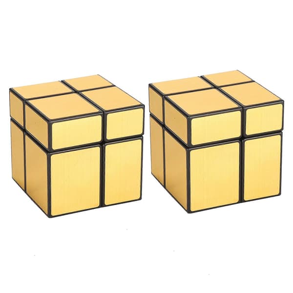 2 kpl Magic Second Order Cube Golden Mirror Puzzle -oppimisleluja lapsille ja aikuisille