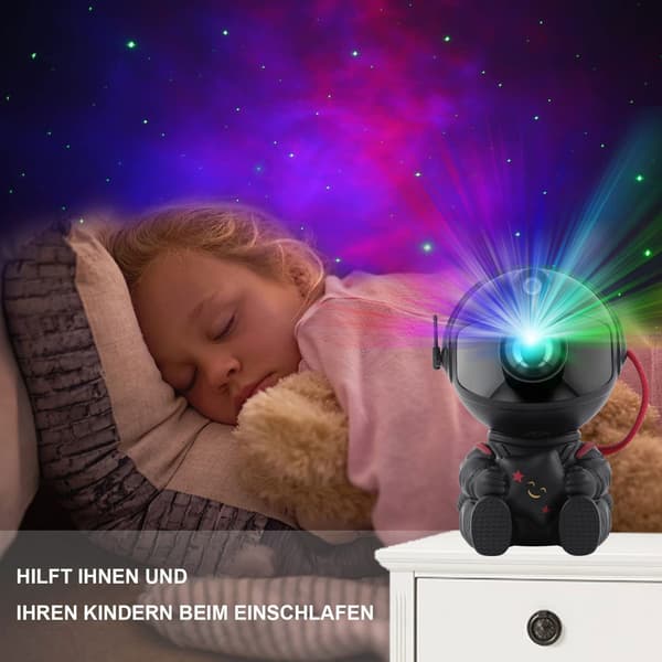 LED Natlampe Astronaut Stjerne Galaxy Projektor til Børneværelse