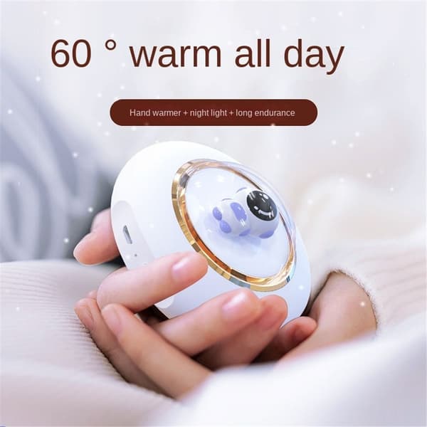 USB Astronaut Nattljus Astronaut Handvärmare vit white