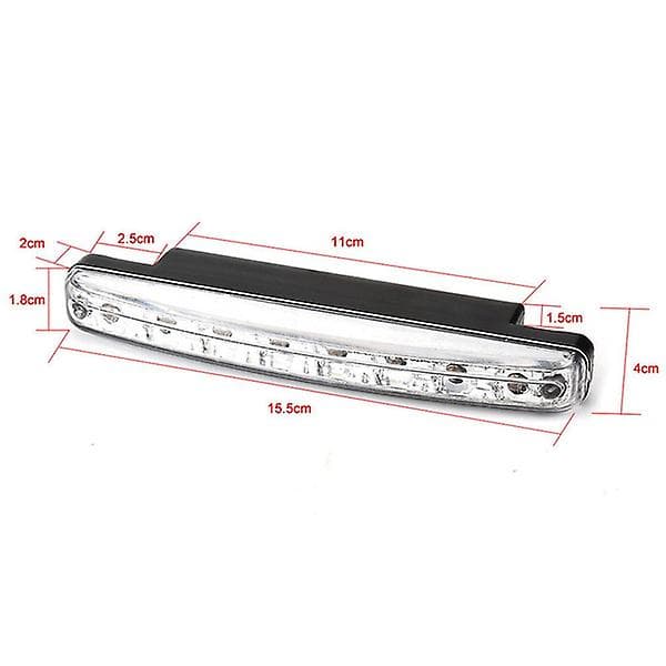 2st Universal 8led Dagkörning Körljus Drl Bil Dim Lam
