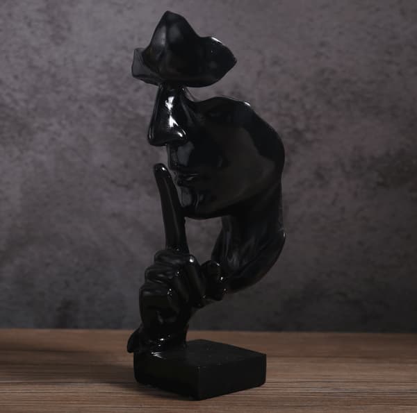 Moderne Skulptur Gull Abstrakt Kunst Figurer Stue Dekorasjon Par Gave Interiør Dekor Statue Gull Resin