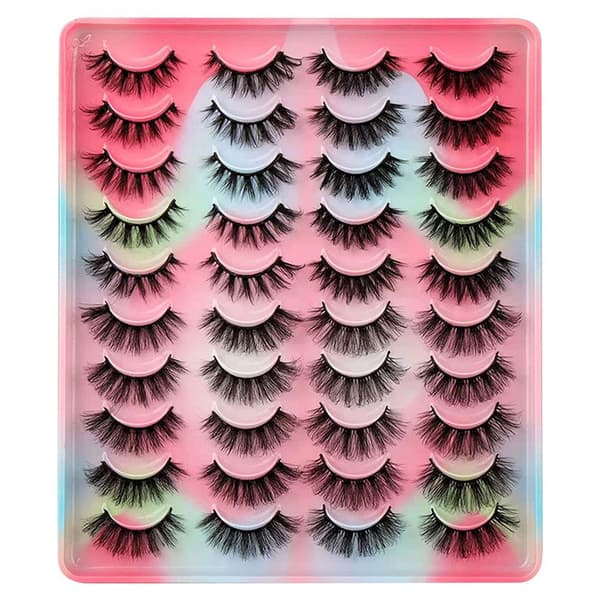 20 par løse øyevipper 3D Faux Mink øyevipper 3 3