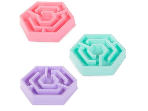 Slow Feeder Madskål til Hund & Kat / Spis Langsomt Skål - 350ml multicolor