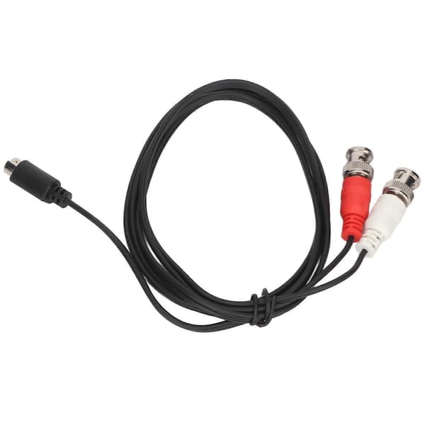 MINI DIN 4-pin til 2 BNC-kabel 1,5 m MINI DIN 4-pin hann til 2 BNC hann Y-splitterkabel for opptakskortovervåking