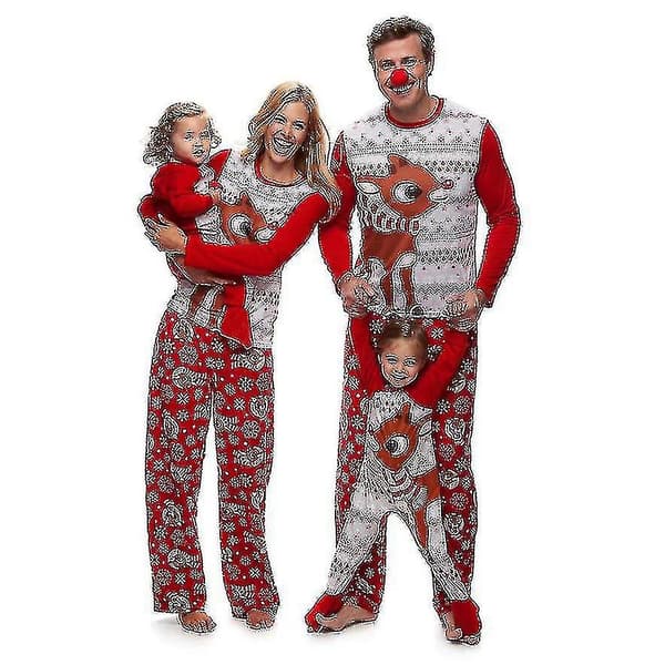 Familie-matchende sæt Bomulds Jule Pyjamas 130CM Kid