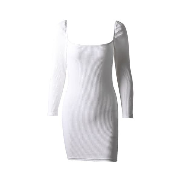 Dam sexig långärmad Bodycon Elegant mini festklänning