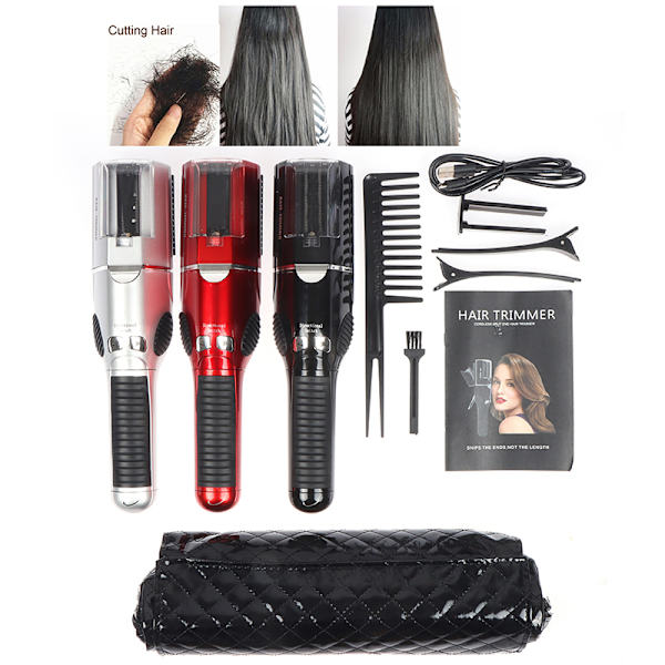 Delade toppar Hårtrimmer Styling Tool Hår ter Shaper Hair Razor Black