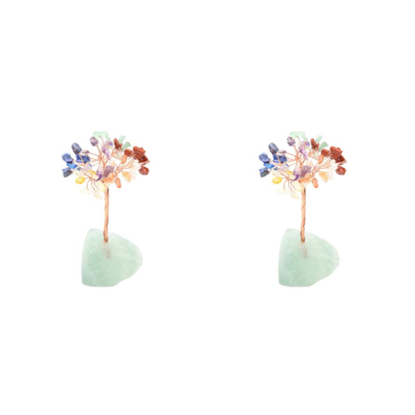 1/2/3/5 Onnenpuu Kodin sisustus Hieno käsityö ja luonnollinen fluorspar+Multicolor 13cm 2PCS