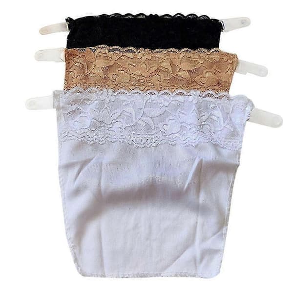 3 stk. spaltesikker snap-on mock camisole blonde pustende elastisk for kvinner
