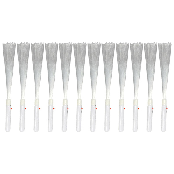 12st färgglada blinkande LED Light Up Rod Glow Wand Sticks för med 3 lägen LED-leksak Födelsedag Julklappsfest Favor White