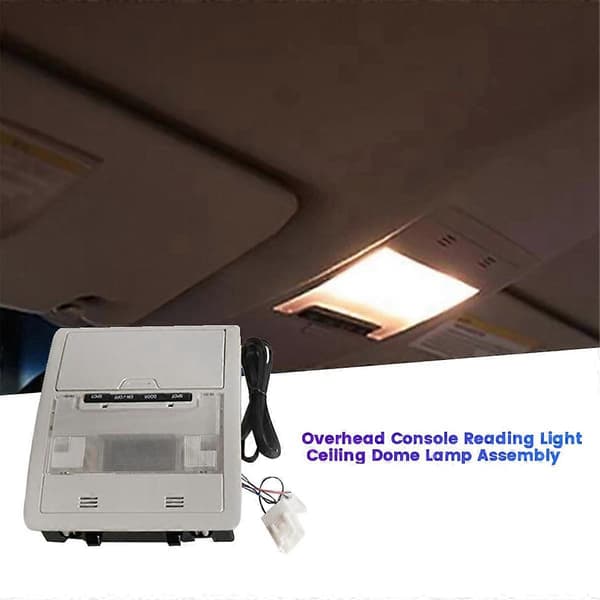 Grå loftkonsol læsekortlampe til Land Cruiser LC200 200 2008-2020 billoftslampe