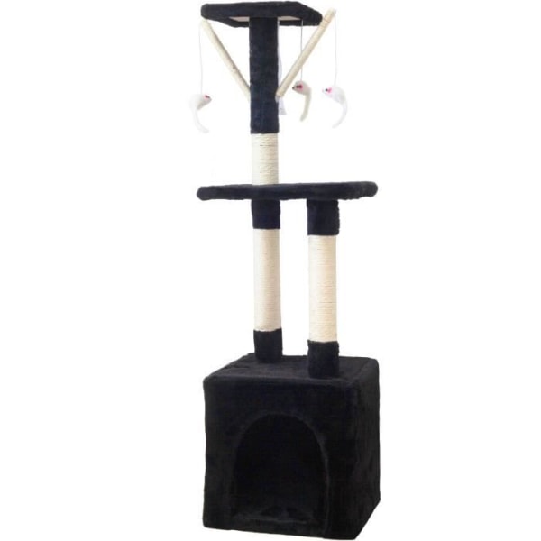 Kattetre BETTY - 30 x 30 x 110 cm - Svart