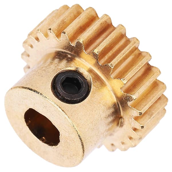 4301-0006-0024 24 tænder tandhjul messing 6mm D-boring MOD 0.8 gear industrielle robot reservedele