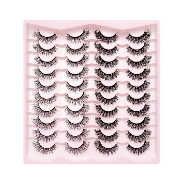 Tekoripset Irtoripset Cat-Eye Ripsienpidennykset Tekominkkiripset Luonnollisen näköiset Muhkeat Wispy-ripset, jotka näyttävät pidennyksiltä 9