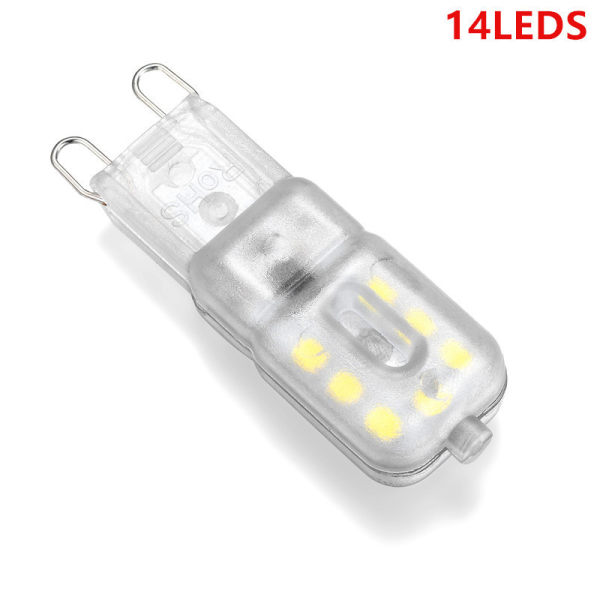 8 förpackningar, LED-lampa G9,220V Naturvit 3000K 3W Halogen Ekvivalent