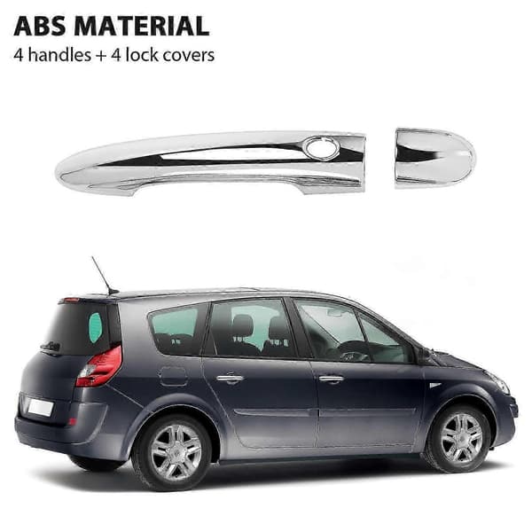 til Renault Scenic 2 II 2003 2004 2005 2006 2007 2008 2009 Krom Dørhåndtak Fangst Deksel Trimhette A