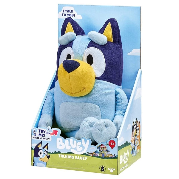 Plyschdocka Peluche Blue-yed Dog Toy Blue-Y Bingo Family
