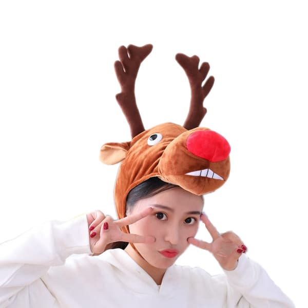 Juleelghodehatt Fotorekvisitter
