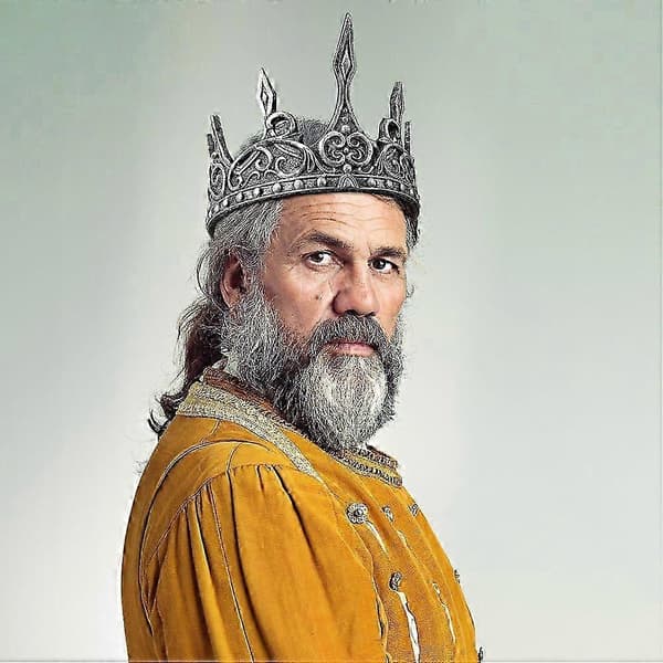 2 stk. kongelig middelalderkrone pannebånd PU-krone herrekrone cosplay hodeplagg festdekor (gull+sølv)