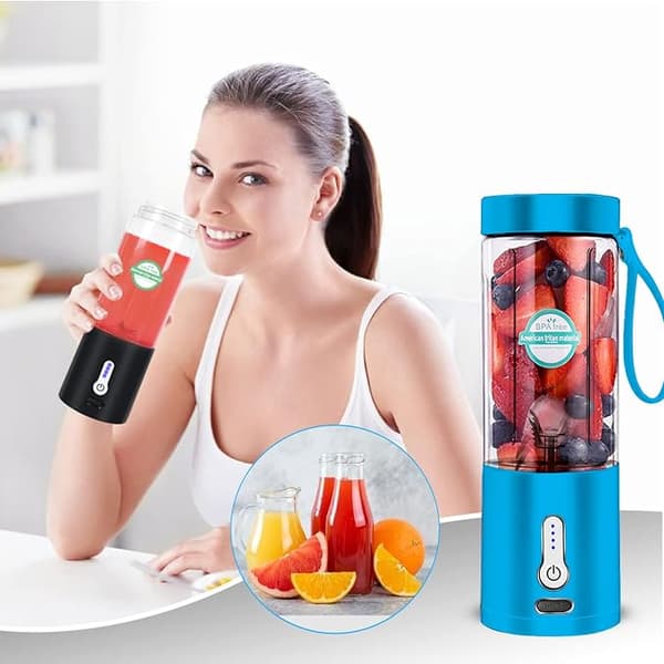 Bærbar blender til shakes og smoothies Opgraderede 18Oz bærbare blendere med 6 blade