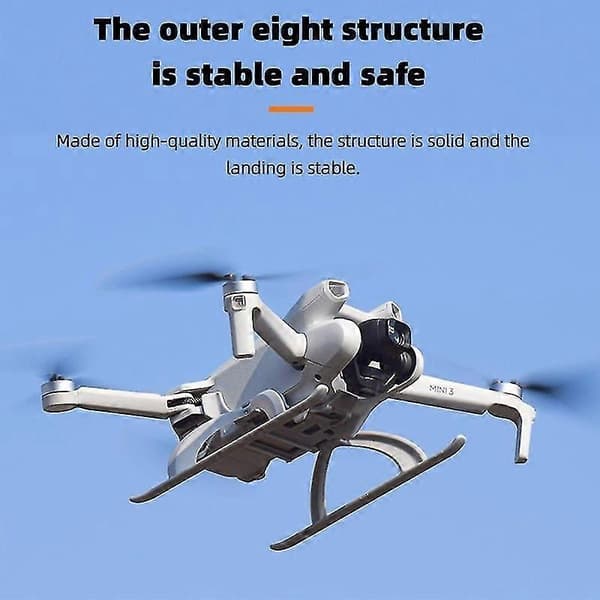 Sammenfoldeligt landingsstel kompatibelt med DJI Mini 3 Quick Release stativ forhøjet benforlængerbeslag