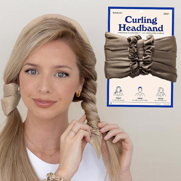 Varmefrit hårruller Varmefrit Ikke beskadiget Hår Hårbåndsruller DIY Curlers Hårstylingværktøj til langt hår