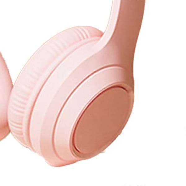 Trådløst Bluetooth Gaming Headset Multifunktion HiFi Stereo Støjreducerende Stærk Bas Bluetooth Hovedtelefoner Ferskenrosa