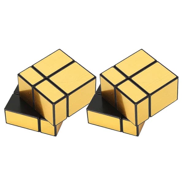 2 kpl Magic Second Order Cube Golden Mirror Puzzle -oppimisleluja lapsille ja aikuisille