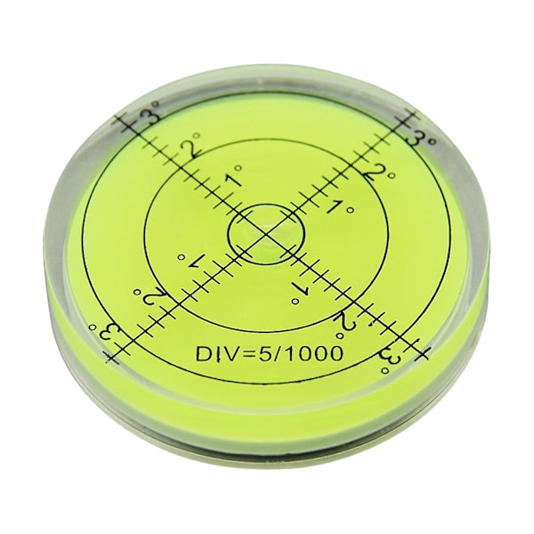 Golf Green Reader Pro Putt Golfboll Markör Rund Bubble Level High Precision Go Yellow