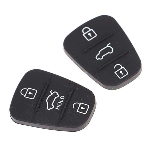 Silikone 3-knaps tastatur Shell Erstatningsnøgle til Hyundai Kia A