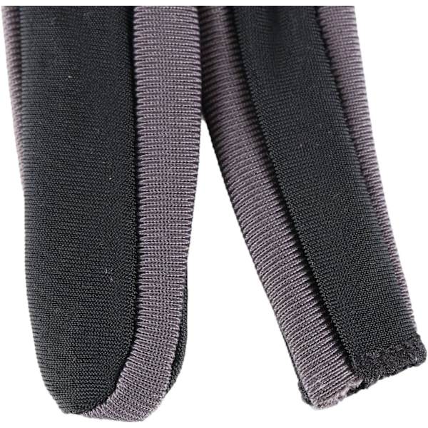 Elastisk Lycra 3 finger display billard skydehandske M dark grey m