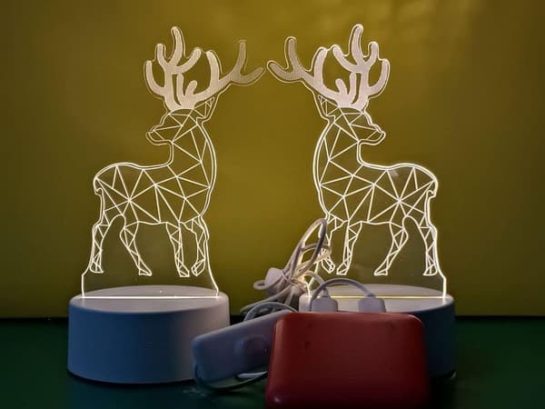 3D liten nattlampa, plug-in LED-lampa för barn i sovrummet