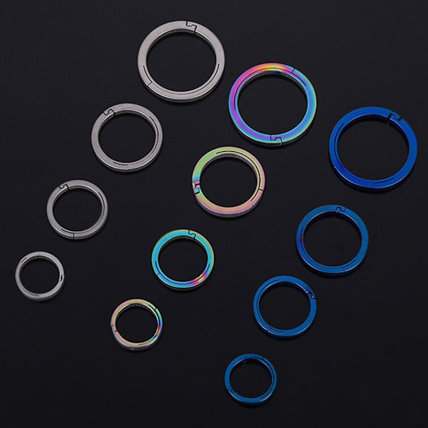 Nyckelringar Nyckelringar Spänne Hänge MULTICOLOR 18MM