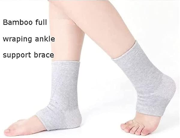 Bambu-kompressiosukat, bambu Anti Fatigue -sukat nukkumiseen, harmaa