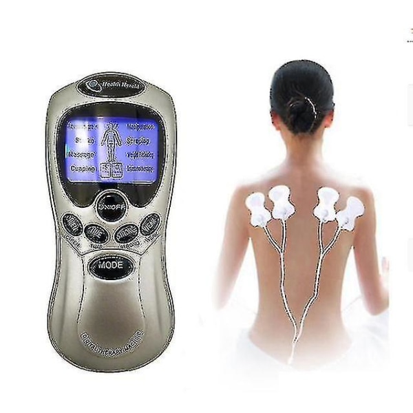 4 Elektroder Hälsovård Tens Akupunktur Elterapi Massageador Maskin Puls Kroppsbantning Skulptör Massageapparat Apparat