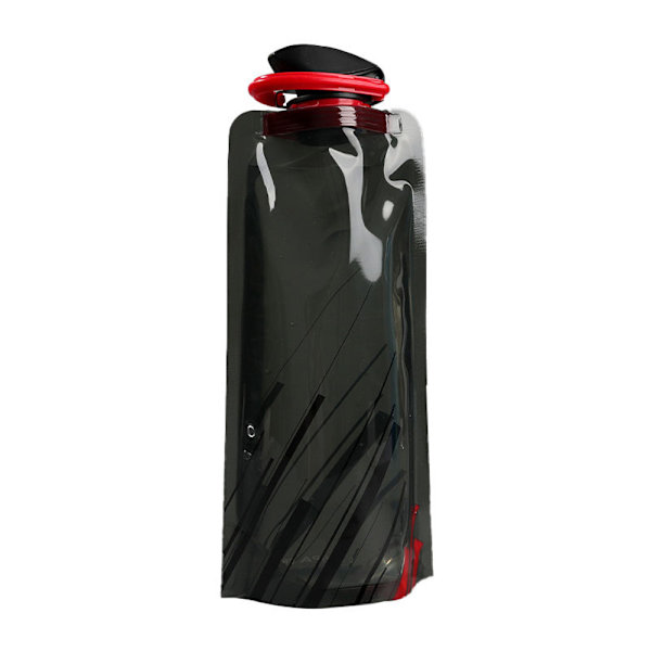 Löpning utomhusaktiviteter Vattenflaska  Hopfällbar black 700ml