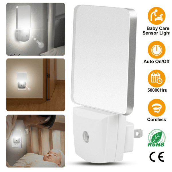 Korridor automatisk induktionsintegreret LED-natlampe
