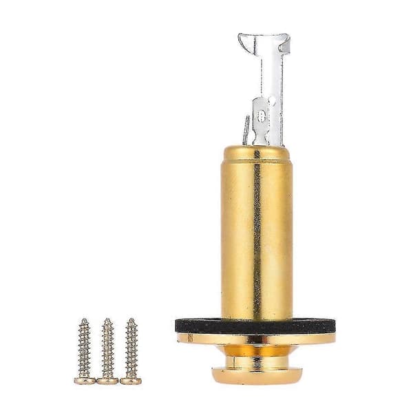Akustisk elektrisk gitar Mono End Pin Endpin Jack Socket Plug 6,35 mm 1/4 tomme kobbermateriale med S