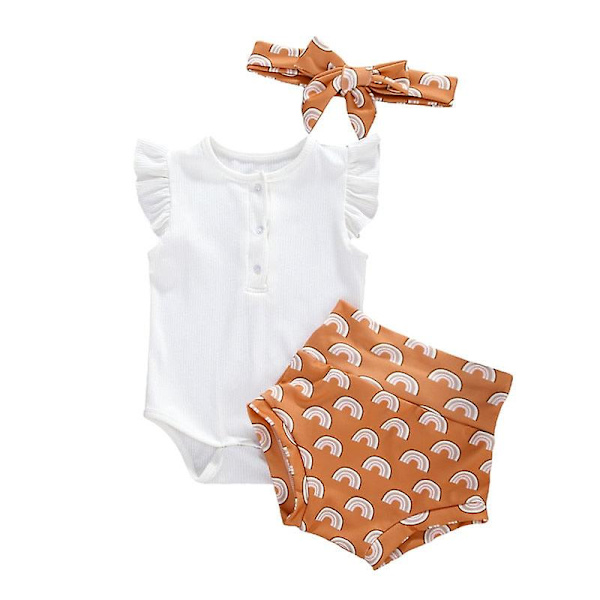 Infant Baby & Clothes White/Brown 6M