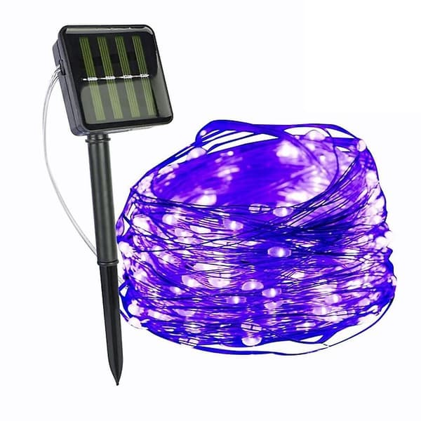 Udendørs Solar String Light 10m 100leds Vandtæt Fairy