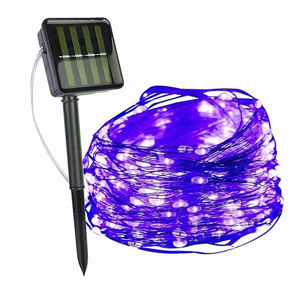 Utendørs Solar String Light 10m 100leds Vanntett Fairy
