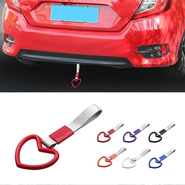 Lila Tsurikawa Ring Hjärta Jdm Tåg Buss Handtag Handrem Drift Charm Rem Drift