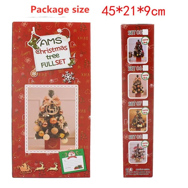 4cm LED Joulukuusi Set Mini Pöytä Xmas Tree