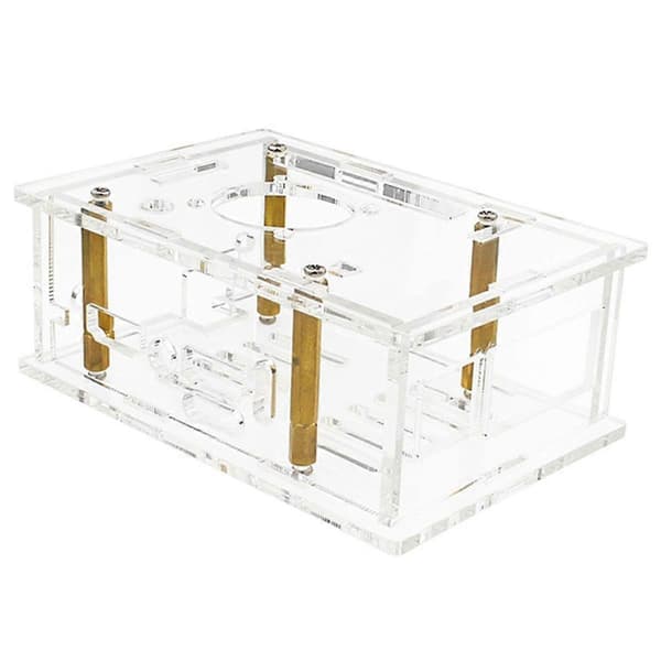 Til OrangePi 5Pro akrylkasse til OrangePi 5 Pro gennemsigtig akrylkasse med køleventilator antenne A
